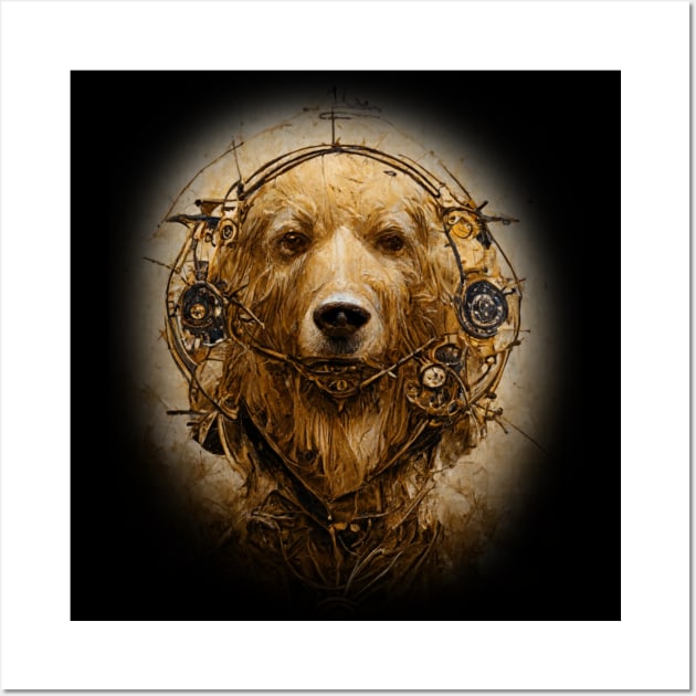 Labrador Retriever Surreal Steampunk Artwork, Dog Lover Wall Art by maxdax